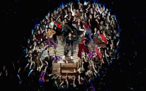 Justin Timberlake performs during the Pepsi Super Bowl LII Halftime Show  - Credit: Getty Images