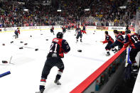 <p>It doesn’t make up for the Stanley Cup, but a hockey team from Ontario did win a big game against a team from Pennsylvania as the Windsor Spitfires upset the Erie Otters in the Memorial Cup final. (Aaron Bell/CHL Images) </p>