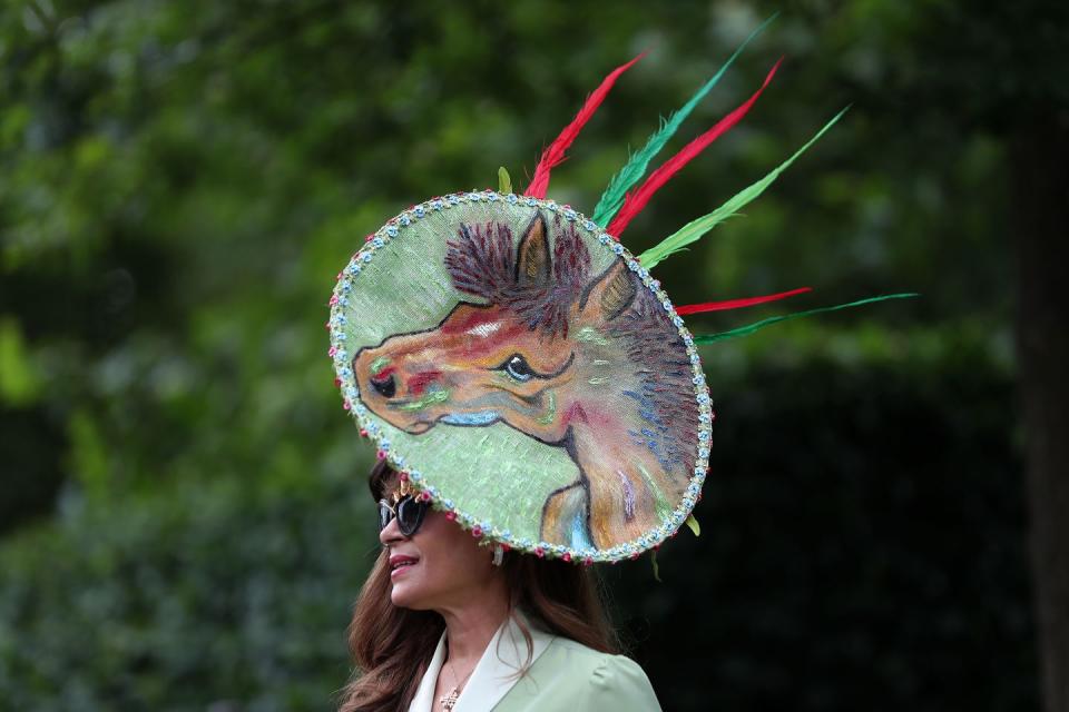 A horse-themed hat on Day 1