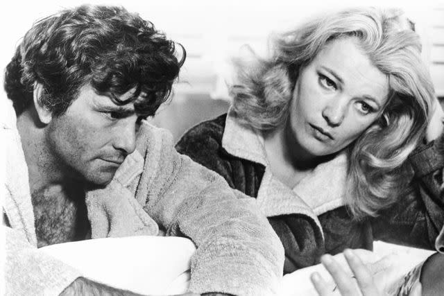 <p>Courtesy of Everett</p> Peter Falk and Gena Rowlands in 'A Woman Under the Influence'