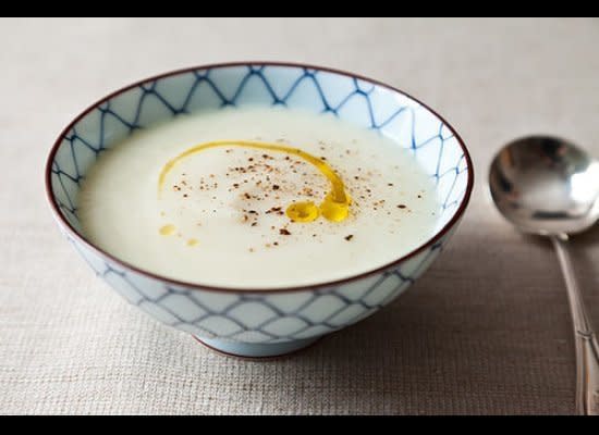 <a href="http://food52.com/recipes/15247-paul-bertolli-s-cauliflower-soup">Get the recipe on Food52.</a>  <br>  This soup might seem plain, but trust us. Paul Bertolli, who was at the helm of Chez Panisse and Oliveto for over 20 years, knows exactly how to make a vegetable become the best it can be.   <br>  <em>Photo by James Ransom</em>