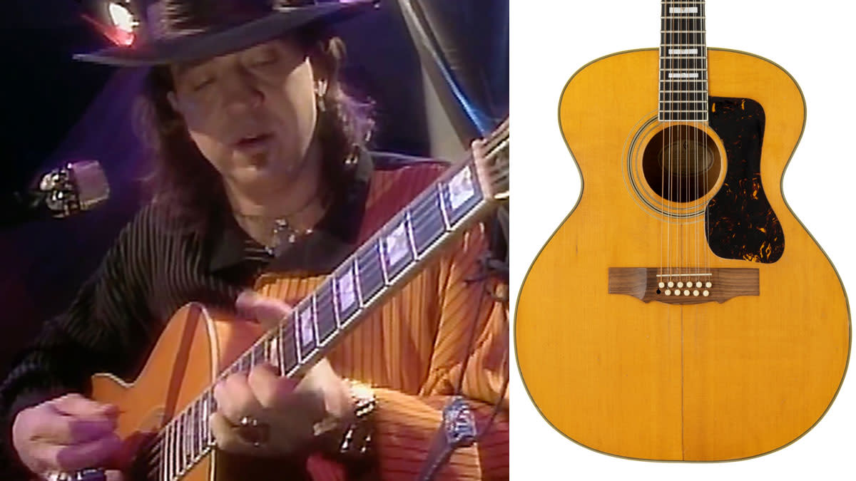  Stevie Ray Vaughan MTV Unplugged Guild 12-string auction 