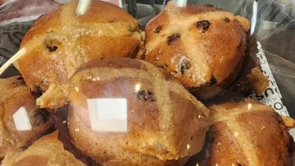 Bake Bar in Randwick, Sydney, is selling hot cross buns for $5.50 each, or six for $30. Picture: Supplied