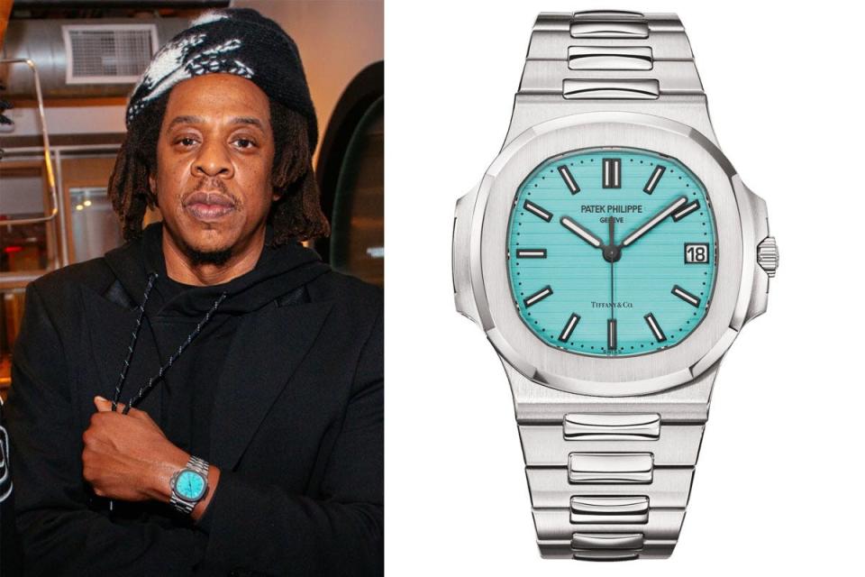 jay z photo showing watch with side by side of tiffany watch