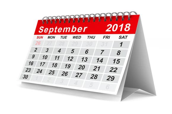 A September 2018 calendar