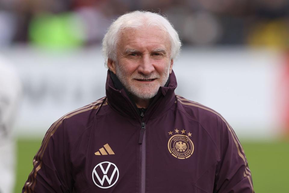 Rudi Völler, Sportdirektor der Nationalmannschaft und Ex-Manager von Bayer Leverkusen, ist zu Gast im "Doppelpass" bei SPORT1. (Bild: 2023 Getty Images/Alexander Hassenstein)
