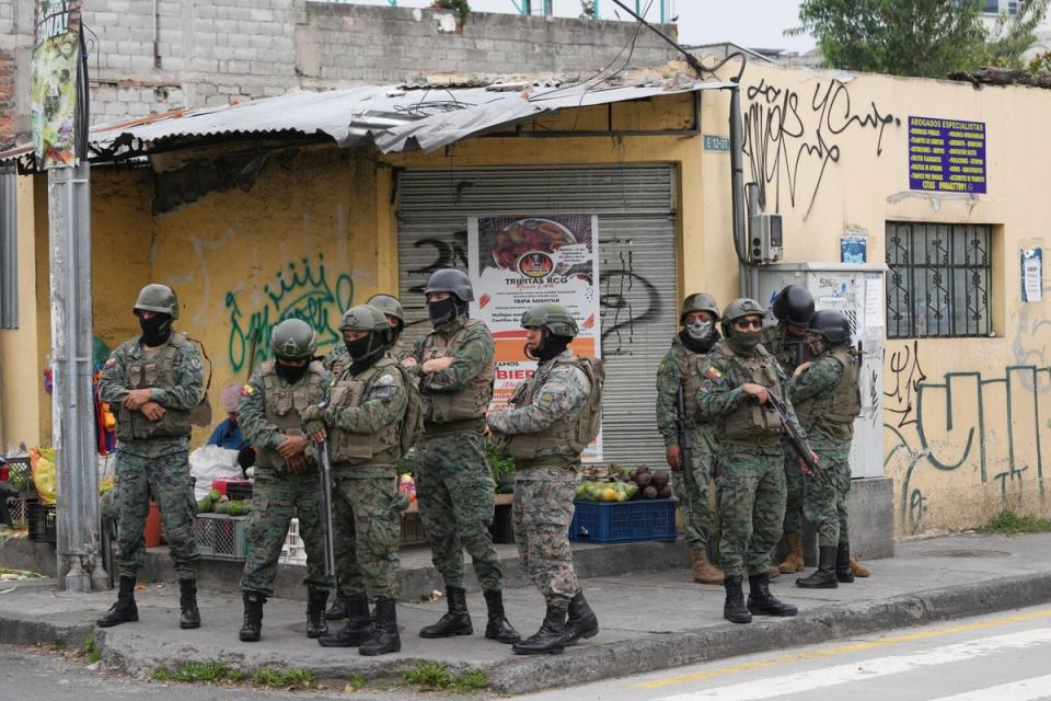 Violence has erupted on the streets of Ecuador (AP)