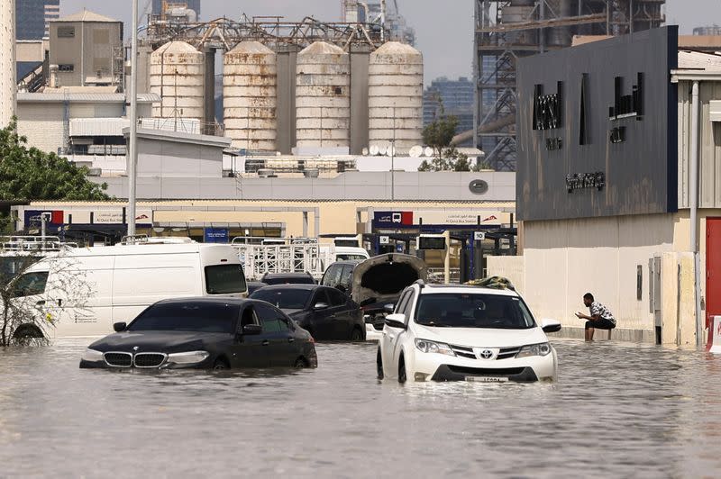 Aftermath following floods caused by heavy rains in Dubai