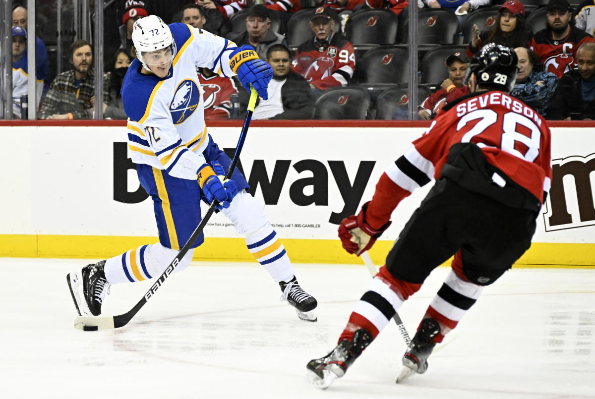 Tuch scores 2, Sabres beat Devils 5-4 to snap 4-game skid - The San Diego  Union-Tribune