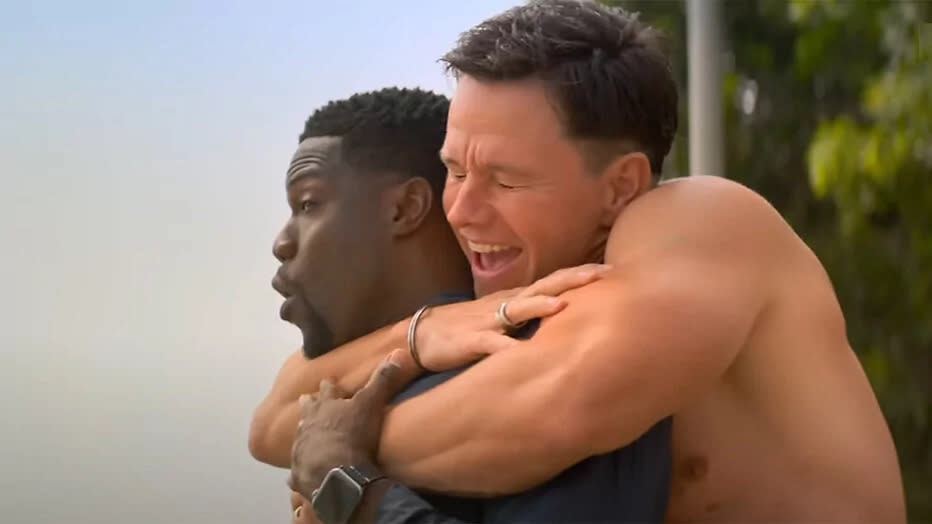 Kevin Hart and Mark Wahlberg in 