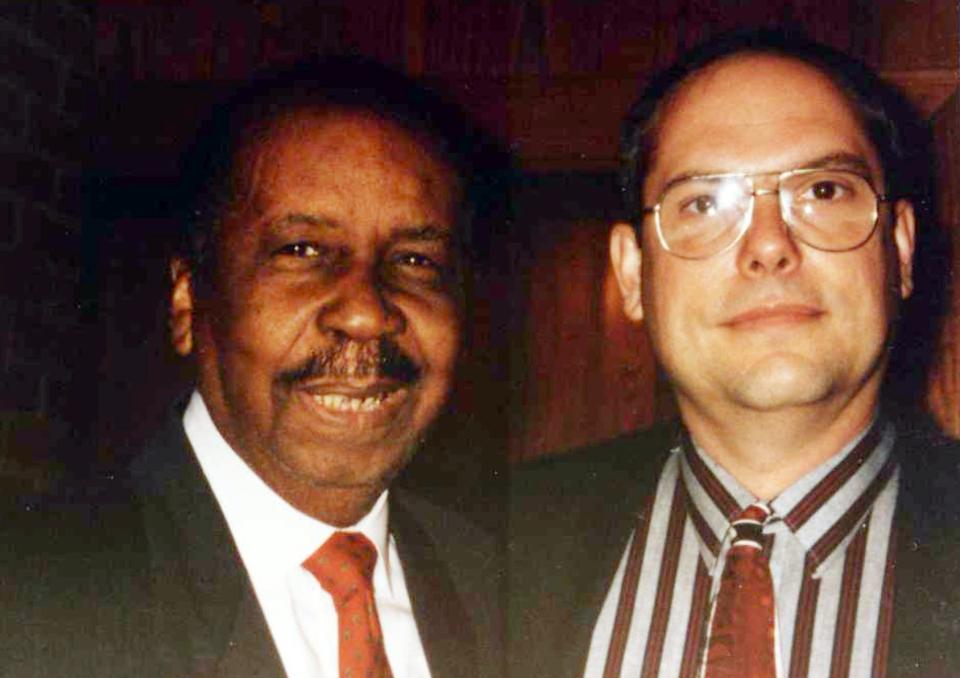 Local historian Michael Wynne (right) who was the chairman of the Louisiana Political Hall of Fame in 1996 nominated and inducted the late attorney Louis Berry into the musuem. “Berry almost single handedly changed the course of civil rights in Louisiana. We would be a decade or two farther back in Jim Crow's times even it wasn't for Louis Berry,” stated Wynne in an email.