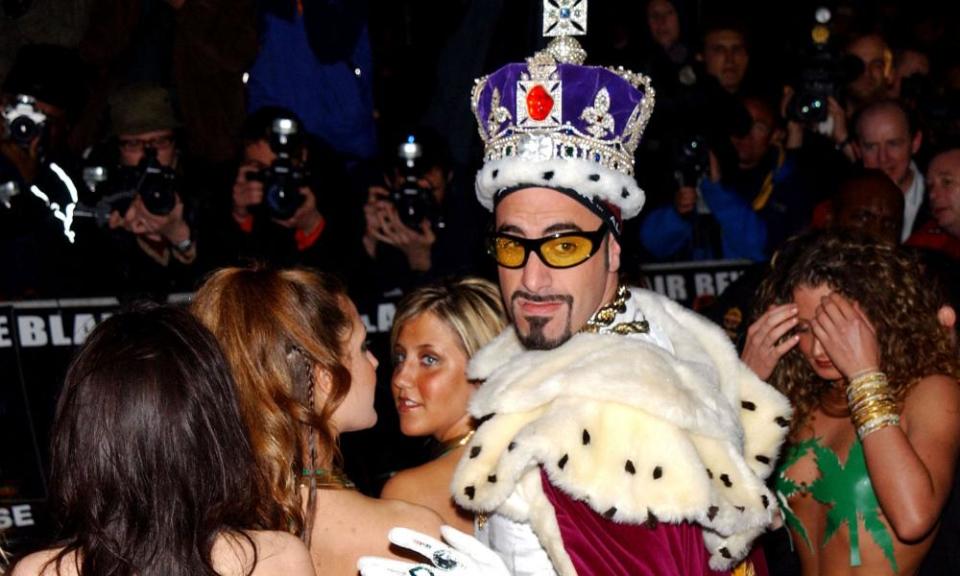 Sacha Baron Cohen alias Ali G at film premiere, 2002.