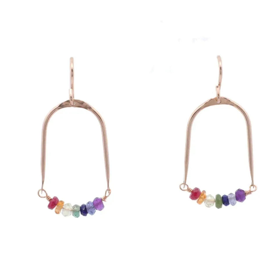 THE NASHELLE RAINBOW GEM EARRINGS: SHOP ON SALE NOW FOR $53.00.