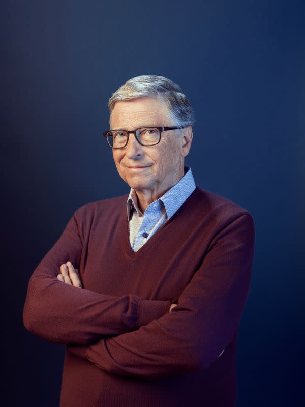 Bill Gates poses in this undated handout photo