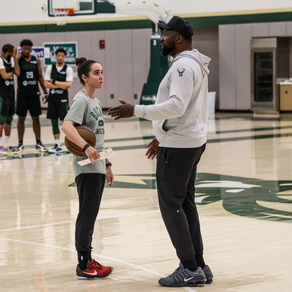 New Bucks head coach Adrian Griffin has been impressed with the work of assistant coach Sidney Dobner.