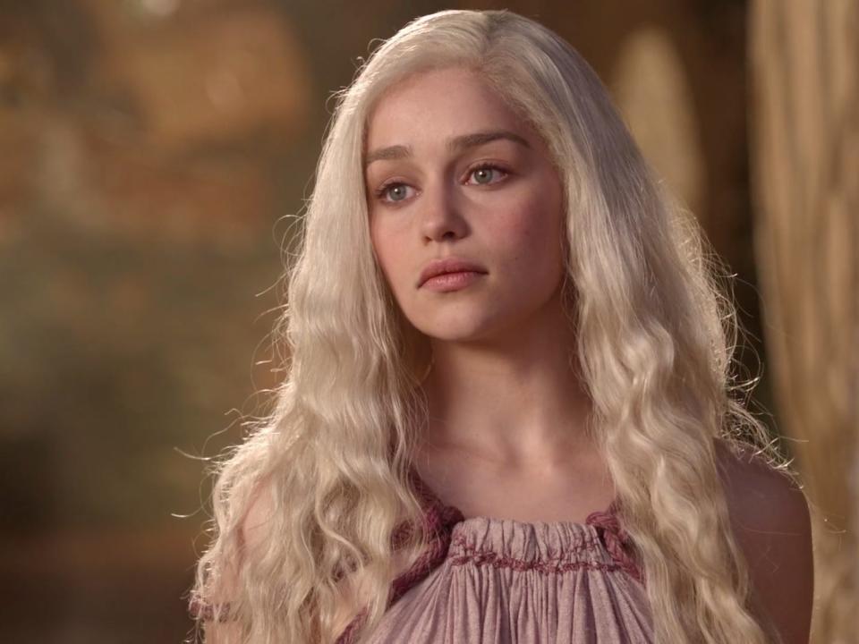 Daenerys Targaryen Game of Thrones season one Emilia Clarke HBO