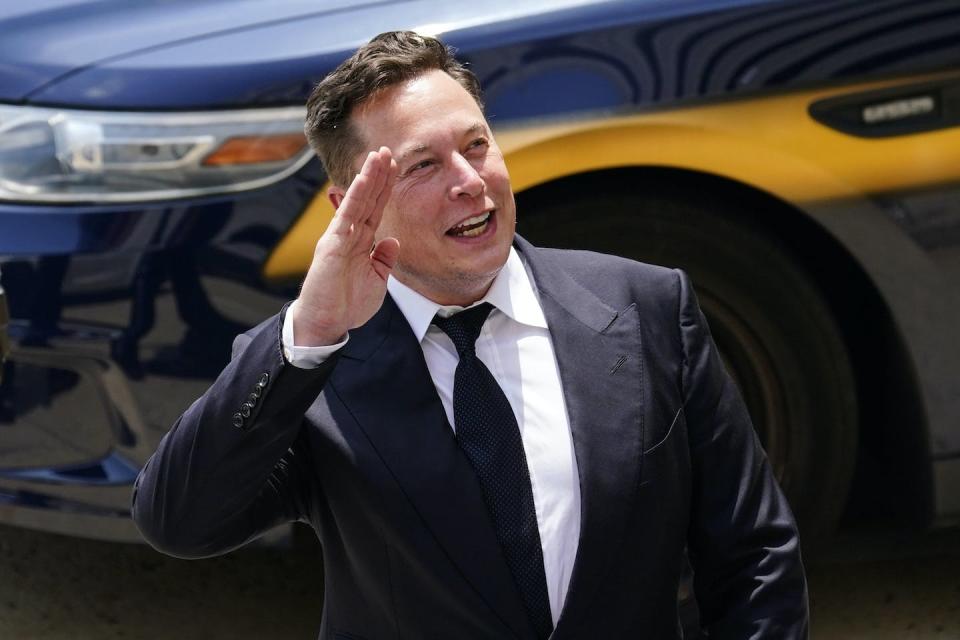 Elon Musk has faced criticism for his promoter approach. Musk departs from the Justice Center in Wilmington, Del., in July 2021. (AP Photo/Matt Rourke, file)