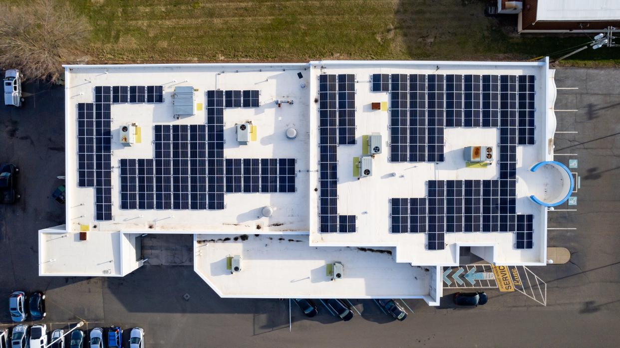 A 7,038-square-foot solar array installed by Freedom Solar Power now adorns the roof of Parkway Honda in Dover.