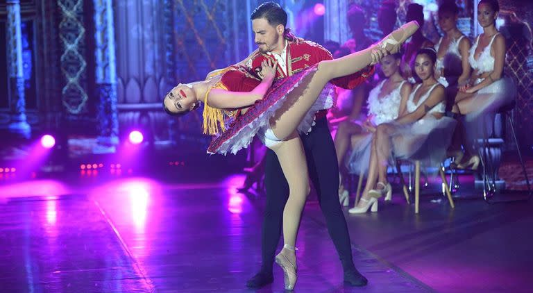 Fede Bal y Laurita Fernández en la ronda de ballet del Bailando que conquistaron