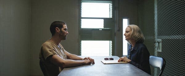 Tahar Rahim and Jodie Foster in 'The Mauritanian' (STX)