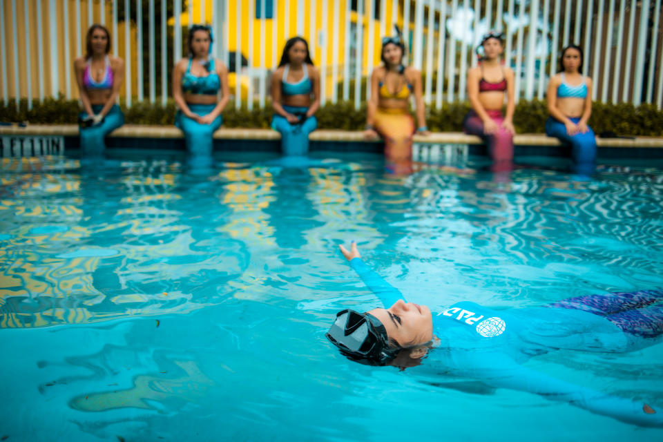 Prior to becoming a mermaid, Elle worked as a dancer and performer (Nativ Productions/PA Real Life)