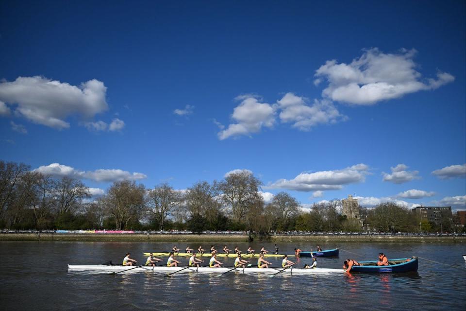 Oxford take on university rivals Cambridge in the 169th men's race  - when Oxford complained about the condition of the water (Andy Hooper/Daily Mail)