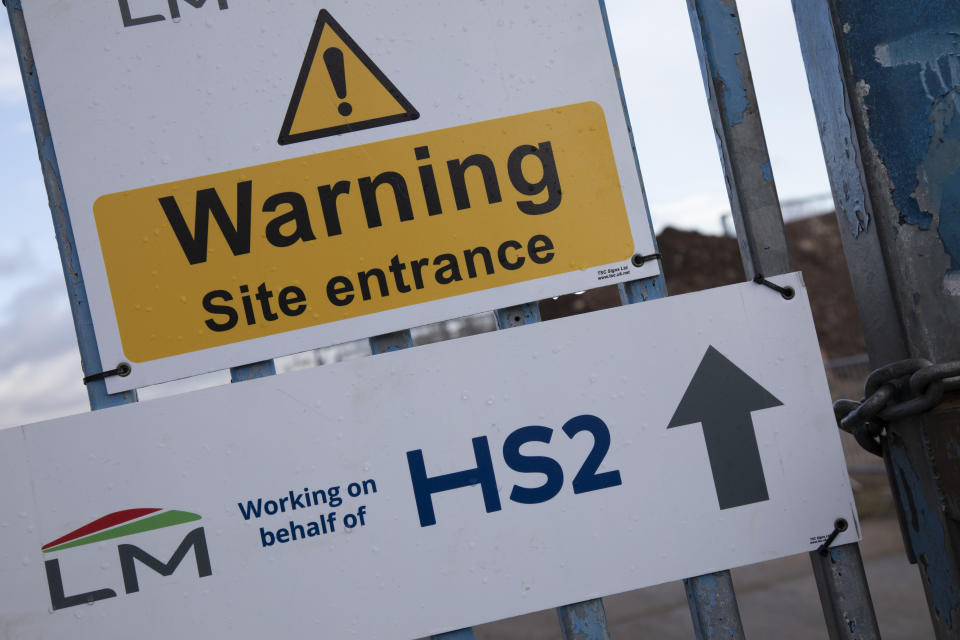 HS2 construction site in Birmingham. Credit: Mike Kemp/In Pictures via Getty Images