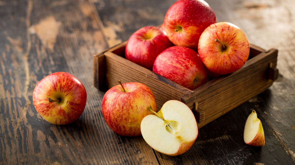 <p> Apples are a go-to snack - and are a particularly hydrating one at that. They are 86 per cent water, which explains their delicious juiciness. What's more, they are also naturally high in fibre - <a href="https://www.ncbi.nlm.nih.gov/pmc/articles/PMC8153313/" rel="nofollow noopener" target="_blank" data-ylk="slk:research;elm:context_link;itc:0;sec:content-canvas" class="link ">research</a> has linked high consumption of the important macronutrient to increased diversity in the gut microbiota and lower long-term weight gain. </p>