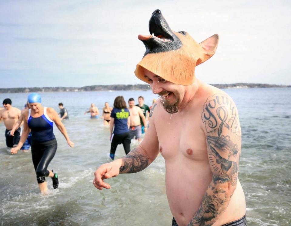 The Doggie Paddle Plunge will take place on Saturday, March 18 at Great Island Common in New Castle.