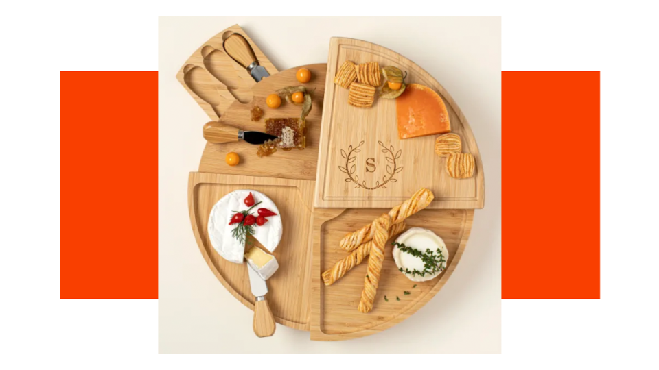 Best Galentine's Day gifts 2023: Uncommon Goods Personalized Cheese Board