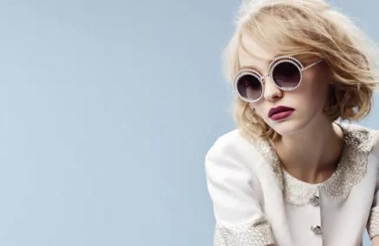 Lily-Rose Depp in Chanel’s eyewear campaign.  