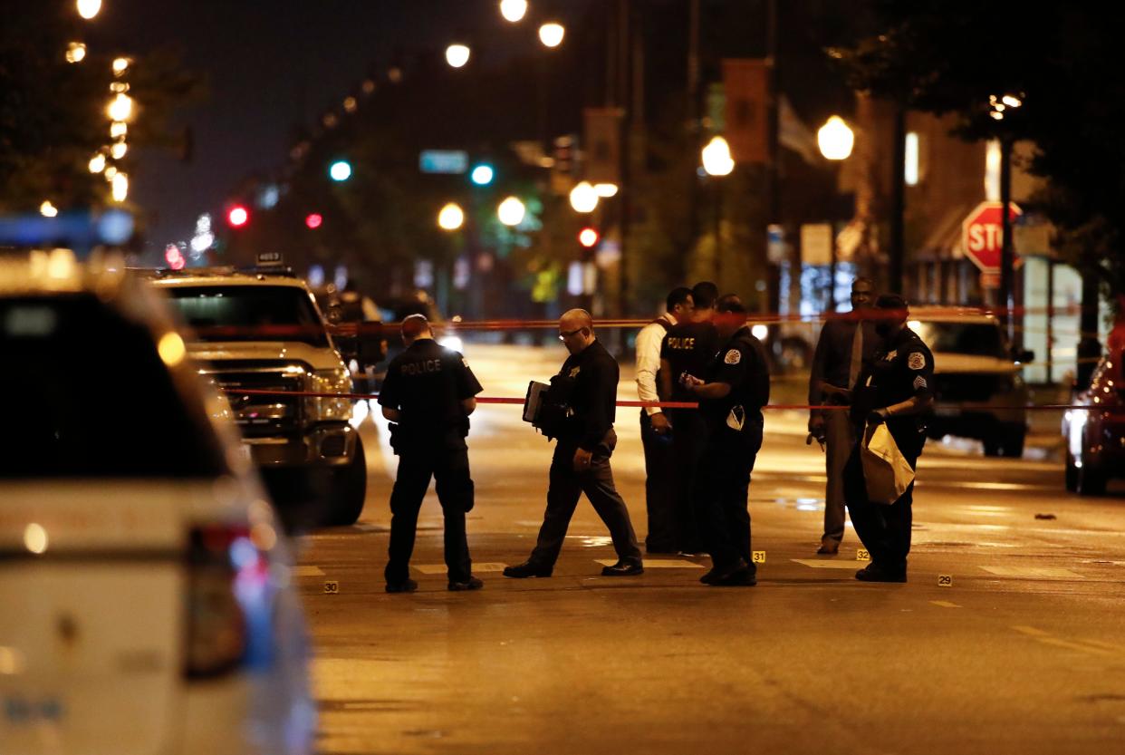 A shootout outside a funeral home in Chicago