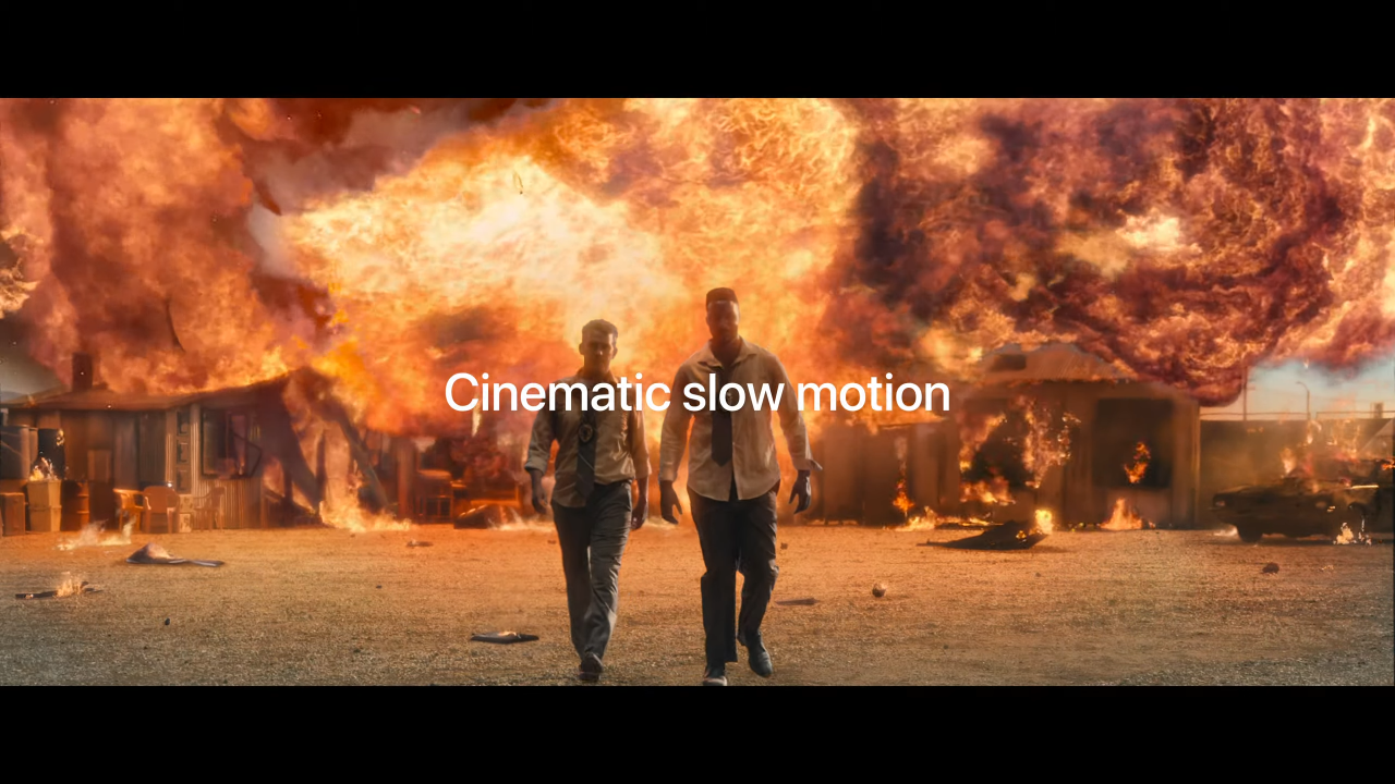 Cinematic slow motion on iPhone 16 Pro.