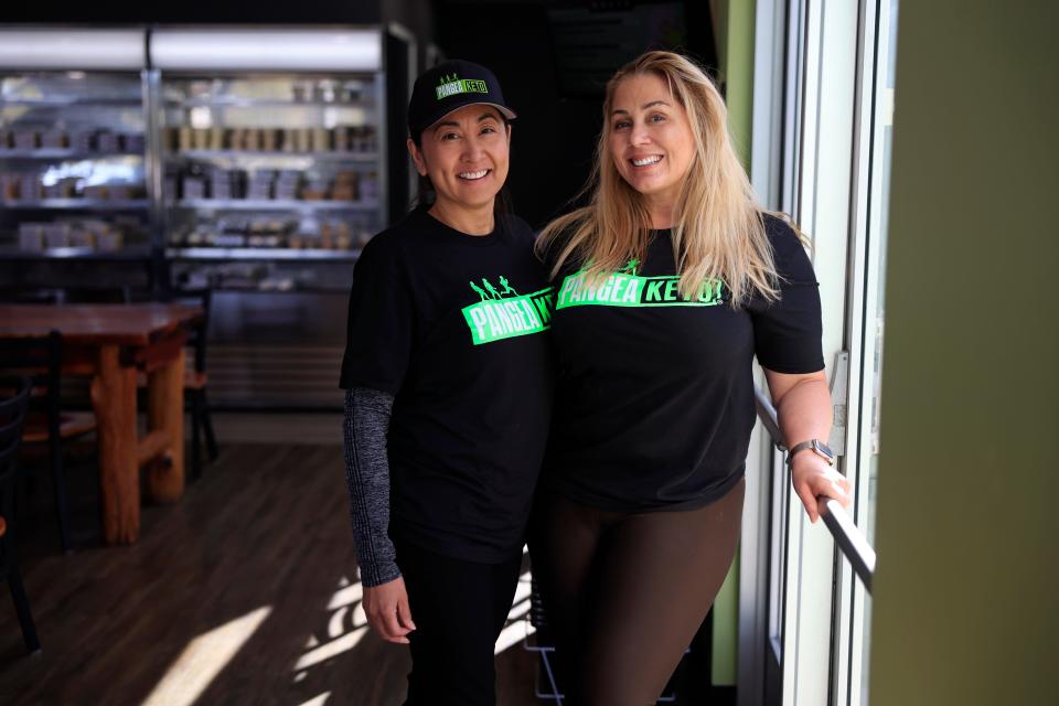 Franchise co-owners Rosanna Smith, left, and Jacqueline Miller are franchise co-owners of the newly opened PangeaKeto at 14474 Beach Blvd. in Jacksonville. The ketogenic franchise bistro and grocery focuses on tasty and healthy options such as low-carb, sugar-free and gluten-free meals, snacks and desserts.