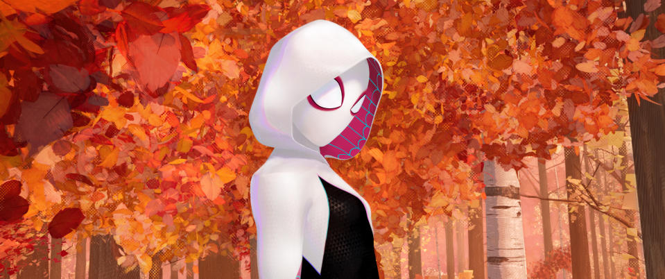 Hailee Steinfeld voices Spider-Gwen in <em>Into the Spider-Verse</em>. (Photo: Columbia Pictures/courtesy Everett Collection)