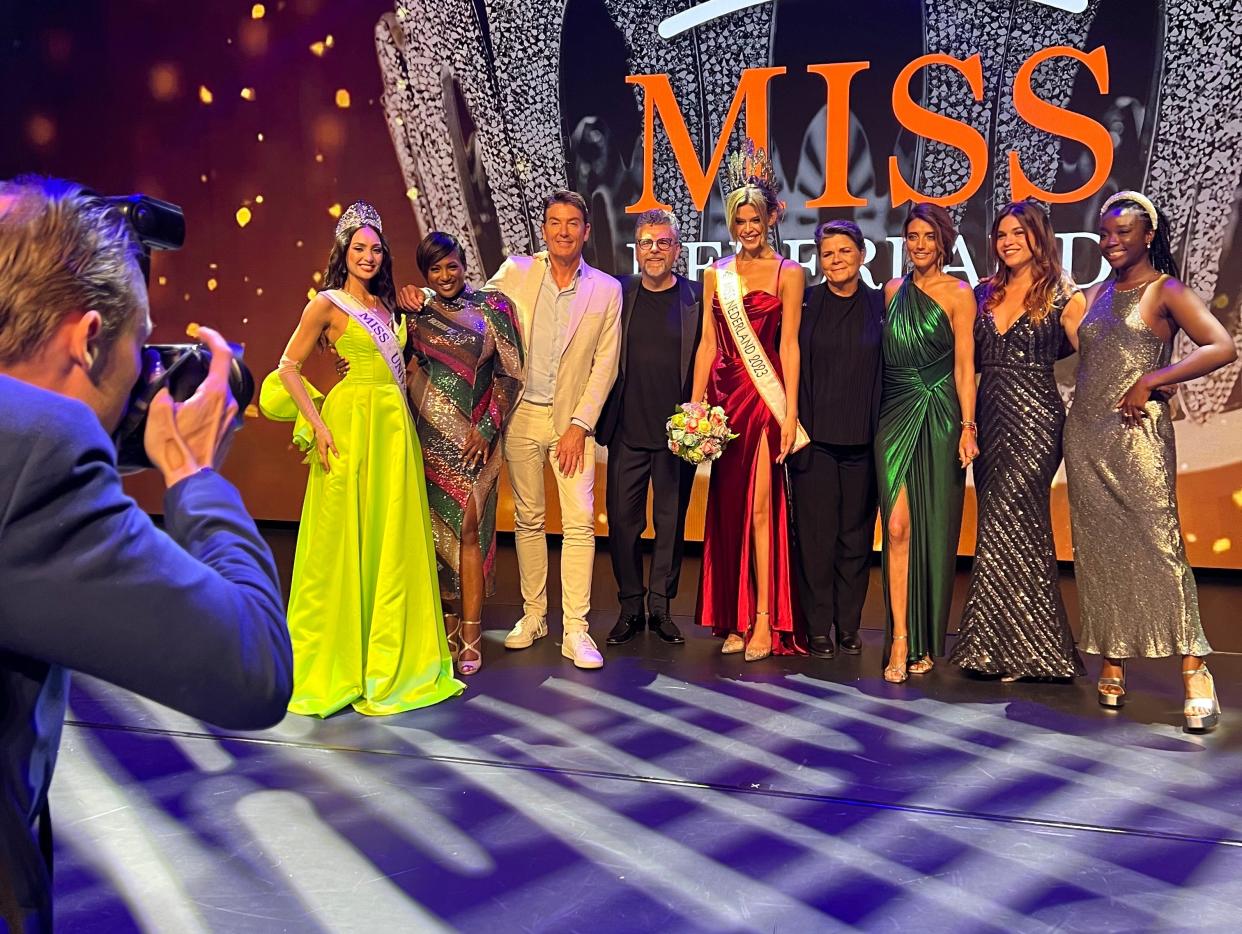 Rikkie Kollé is crowned Miss Netherlands on Saturday, July 8, 2023.