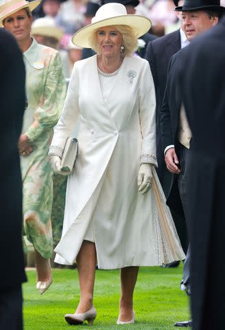 <p>Chris Jackson/Getty Images</p> Queen Camilla attends the Royal Ascot.