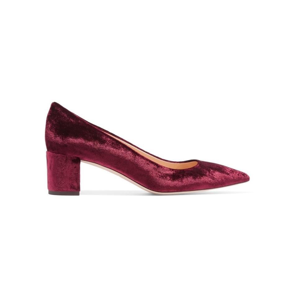 The Velvet Block Heel