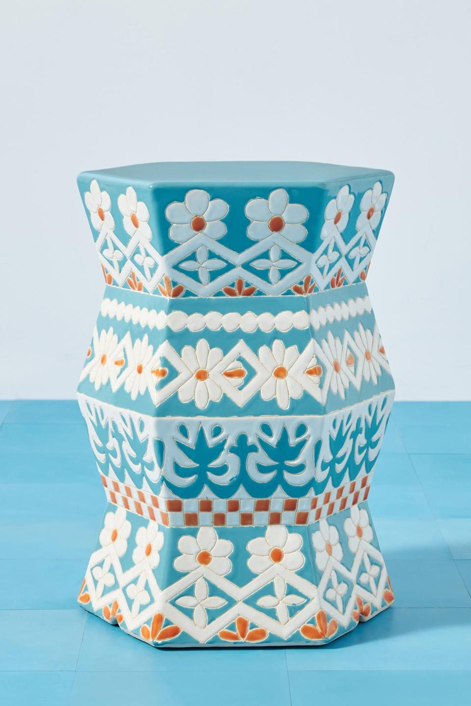 3) Vallarta Ceramic Stool