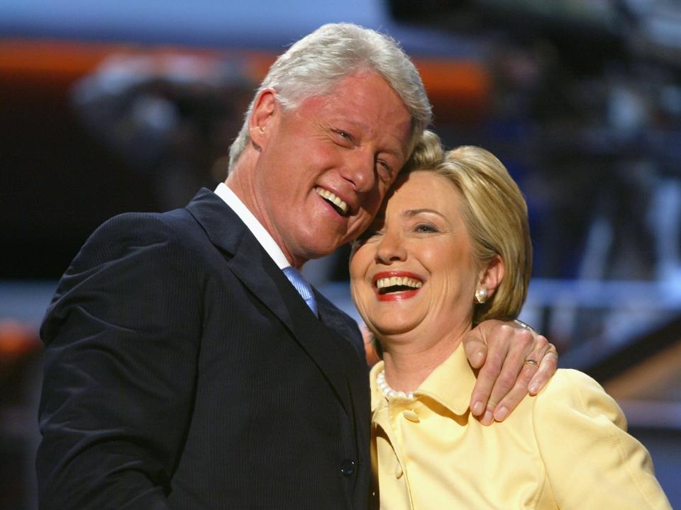 Bill and Hillary Clinton.Getty Images