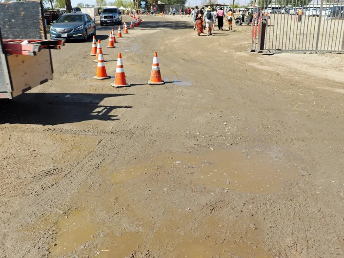 coachella mud parking lot