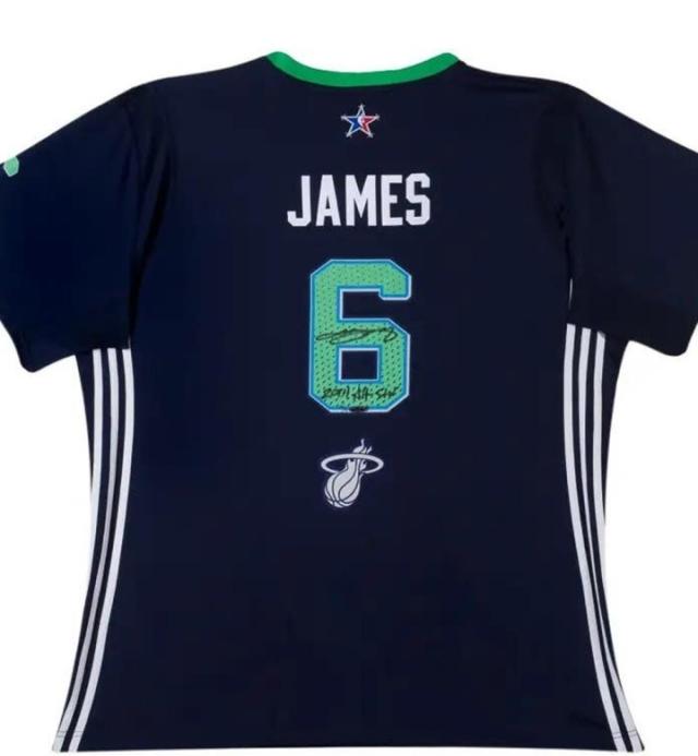 SIGNED 2014 Lebron James #6 nola nba all star (east) Jersey