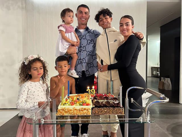 <p>Cristiano Ronaldo/Instagram</p> Cristiano Ronaldo and family