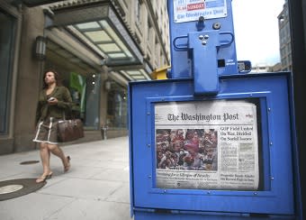 Washington Post now selling front page ads