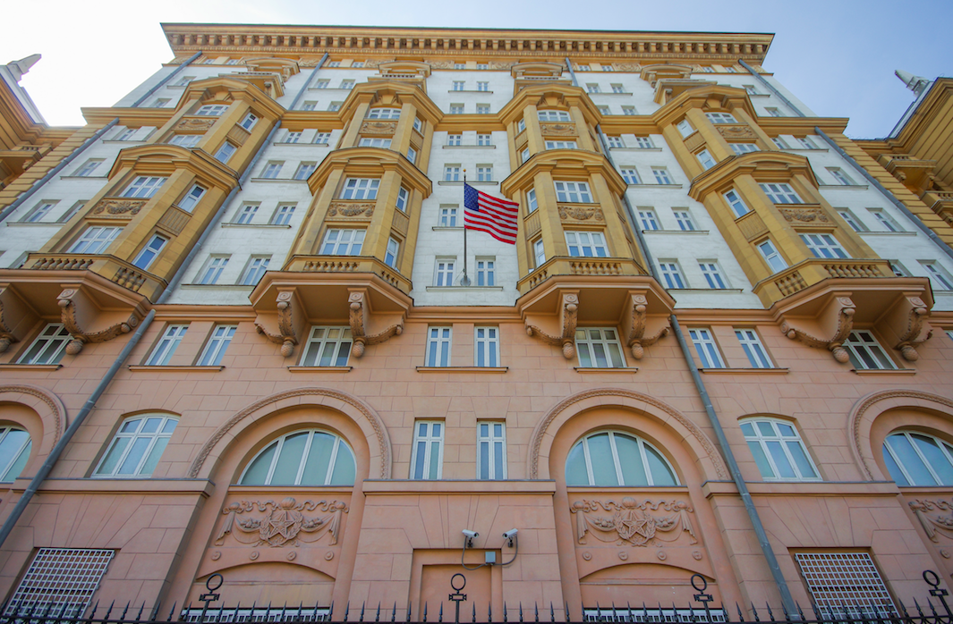 <em>The address of the US embassy in Russia may be changed to 1 North American Dead-end (Rex)</em>