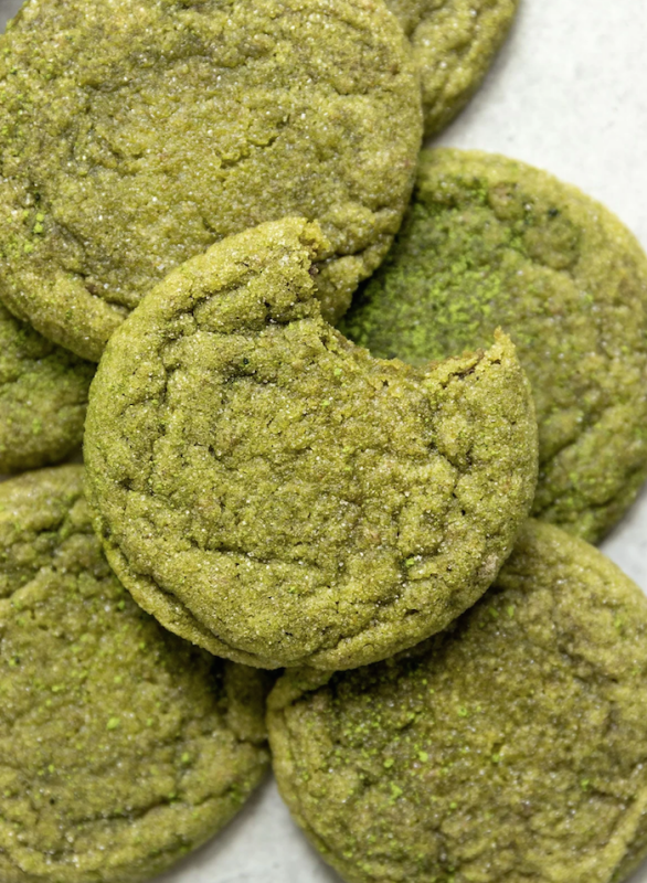 <p>Short Girl Tall Order</p><p>With just eight simple ingredients, these matcha cookies are truly an easy and delicious vegan and eggless cookie recipe.</p><p><strong>Get the recipe: <a href="https://shortgirltallorder.com/vegan-matcha-sugar-cookies" rel="nofollow noopener" target="_blank" data-ylk="slk:Vegan Matcha Sugar Cookies;elm:context_link;itc:0;sec:content-canvas" class="link rapid-noclick-resp"><em>Vegan Matcha Sugar Cookies</em></a></strong></p>