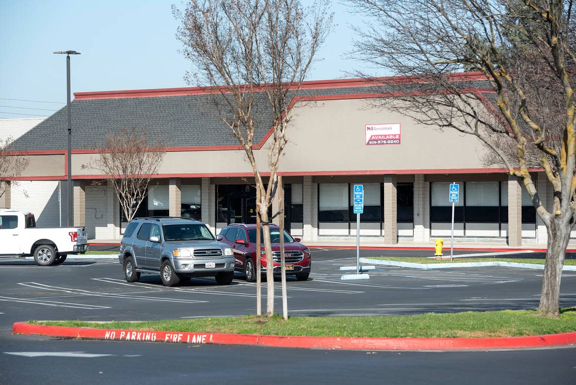 Former Raley’s grocery store in Century Center in Modesto, Calif., on Thursday, Feb. 13, 2020.