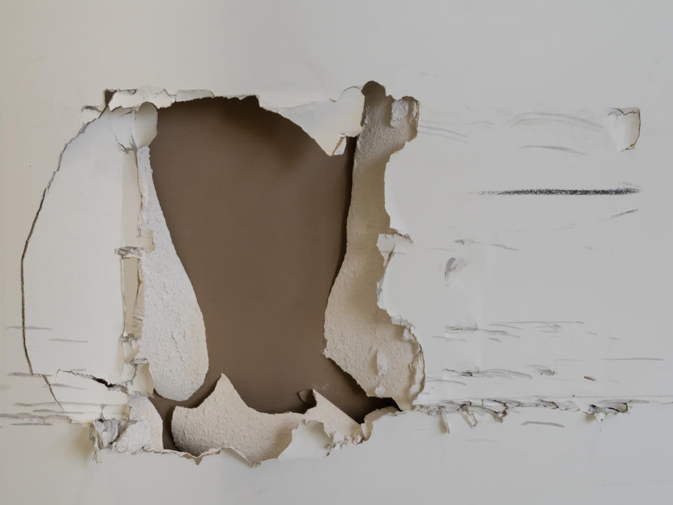 large hole in drywall