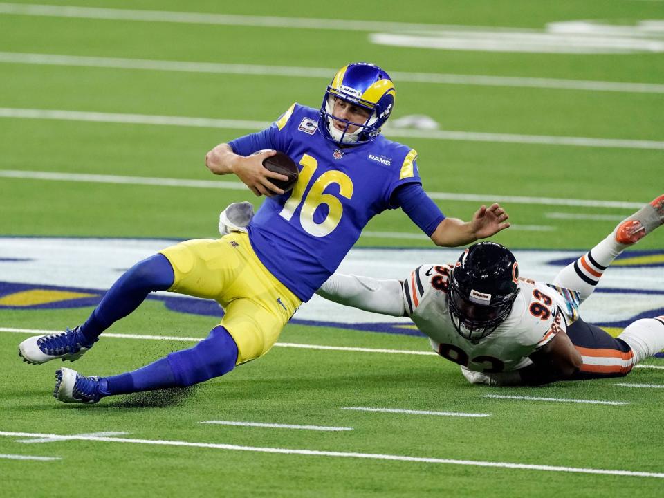 Jared Goff sack