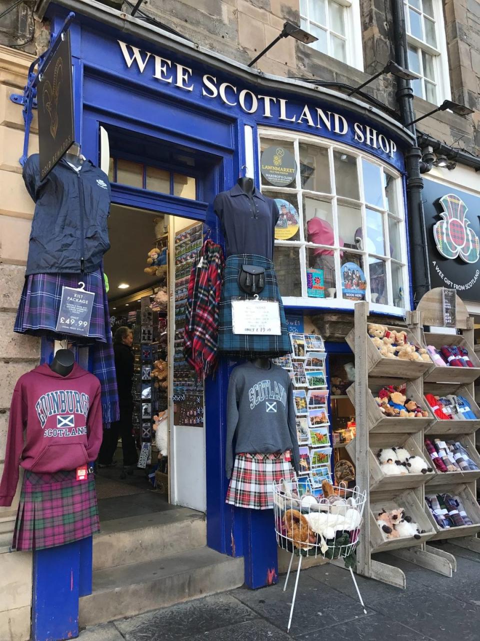 Tienda de Souvenirs, Edimburgo.